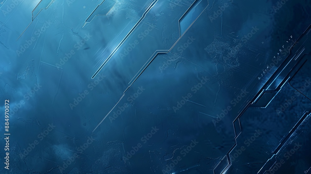 Poster abstract clean blue technology background with subtle circuit patterns, ideal for digital innovation