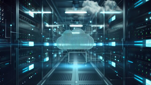 Cloud storage communication with computer: hosting and data processing in a virtual development environment for programming software on mobile and desktop platforms. Monitoring and testing digital pro