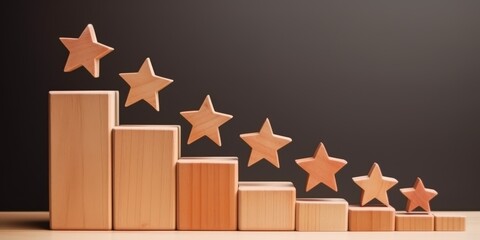 Five Star Rating Concept - Growth and Success