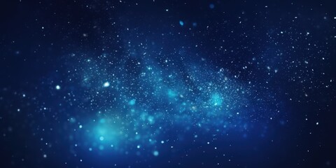 Fototapeta premium Abstract Blue Background with Lights and Sparkles