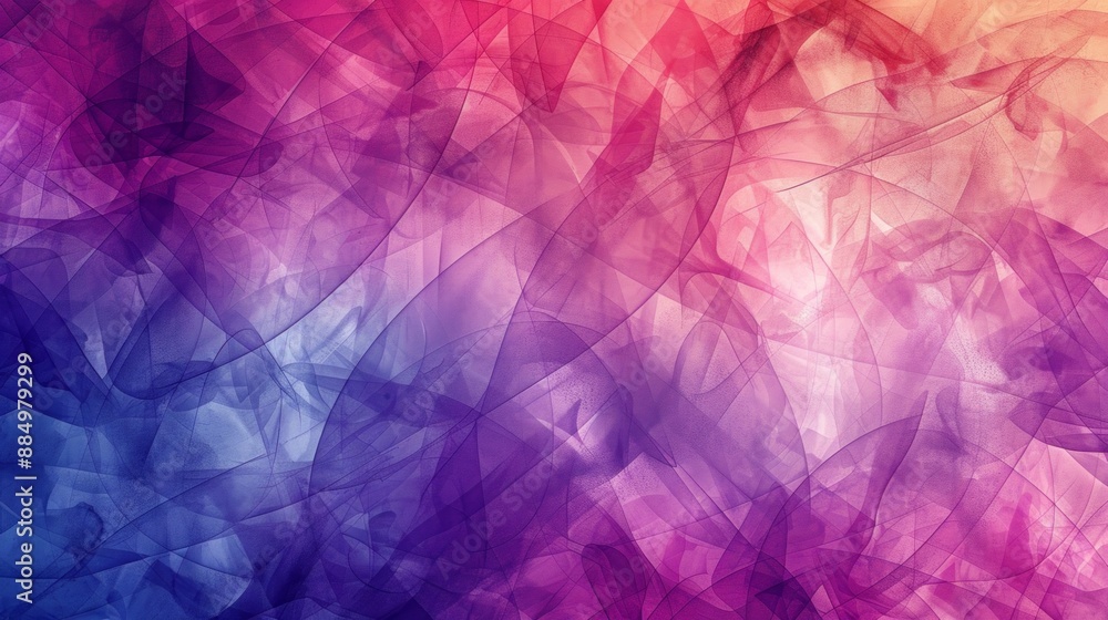 Aufkleber futuristic digital abstract background featuring a complex network of glowing neon lines and geometr