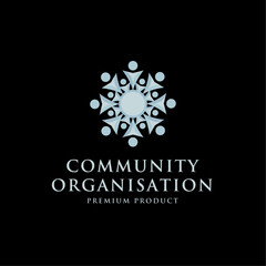 Minimalist Modern Community Organisation Logo vector Illustration