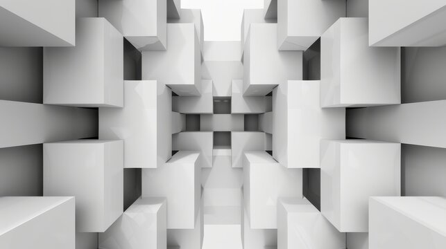 Symmetrical geometric composition, featuring a complex arrangement of shapes and lines, demonstrating high precision and balance