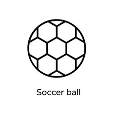 Fototapeta premium Soccer ball vector icon