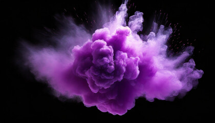 Fototapeta premium Purple Mist with a White Background