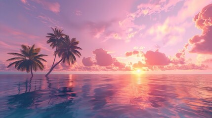 Fototapeta premium coral island wallpaper