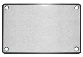 Plaque en aluminium  avec œillets métalliques dans les coins