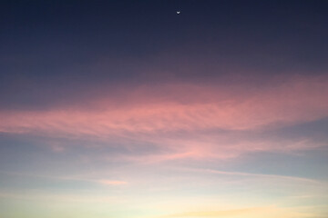 sunset sky with clouds