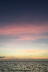 sunset over the ocean