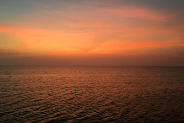 sunset over the ocean