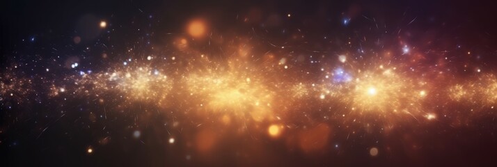 Naklejka premium Cosmic Glow: A Starry Night Sky