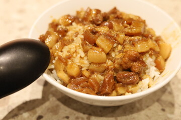 Taiwanese braised pork rice