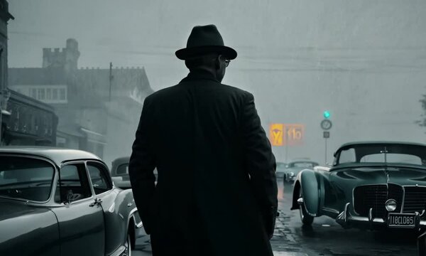 Film Noir Detective Scene