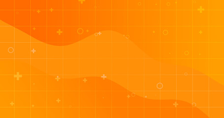 Orange yellow dynamic creative background. Abstract geometric modern illustration. Business funny childish layout cover. Full color gradient orange template fluid design. Red sunny kids trendy banner