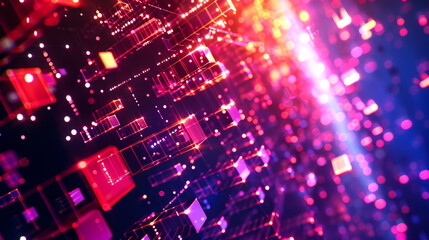 Obraz premium background digital colorful of equalizer for music