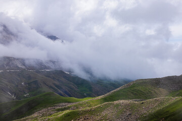 Mountains on Kazenoy Am Lake, Chechnya