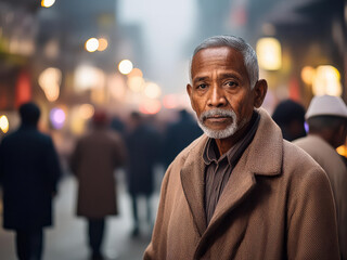 Fototapeta premium an old man in the street