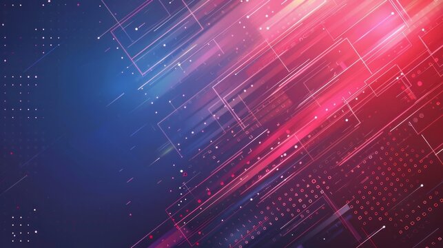 Ultra-futuristic tech abstract background: high-tech digital visualization with dynamic geometric shapes, neon glow, and advanced technology elements, ideal for cutting-edge tech projects, sci-fi them