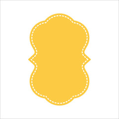 Modern Yellow Emblem Logo Vector Element