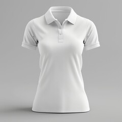 White polo shirt mockup apparel clothing t-shirt.