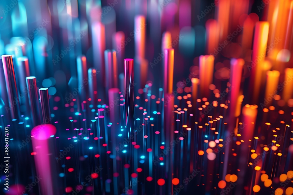 Poster 3d abstract background technology data traffic