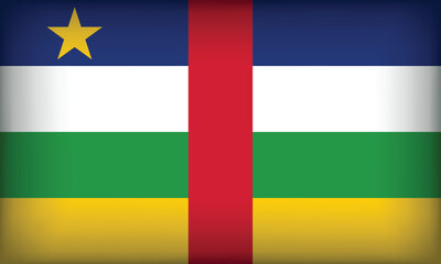 Fototapeta premium C.A.R Flag with Original color