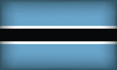 Obraz premium BOTSWANA Flag with Original color