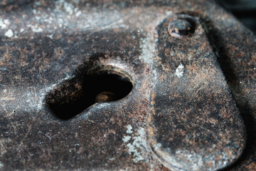 Conceptuall image: Security and safety information, personal data concept. Close up unlocked...