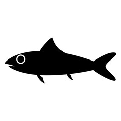 Fish icon vector. Aquarium illustration sign. Ocean symbol. Sea ​​life logo.