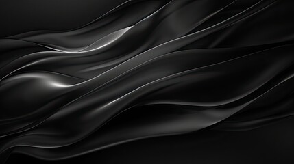 Fototapeta premium abstract total black waves wallpaper, 8K resolution, HD wallpaper, 8k background
