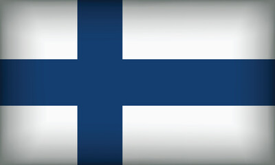 Obraz premium FINLAND Flag with Original color
