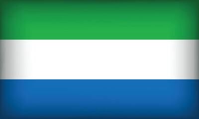 SIERRA LEONE Flag with Original color