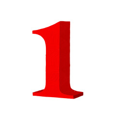 red number one 1 drawing  texture