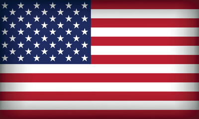 USA Flag with Original color