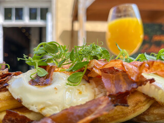 Delicious Breakfast with Orange Juice