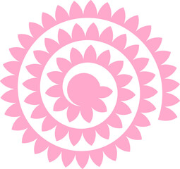 Rolled Flower, Paper Flower, 3D Flower Template