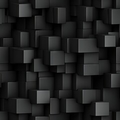 Dark black Geometric grid background Modern dark abstract texture Seamless pattern.