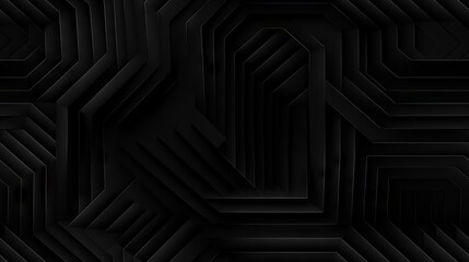 Dark black Geometric grid background Modern dark abstract texture Seamless pattern.