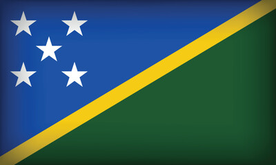 SOLOMON ISLANDS Flag with Original color