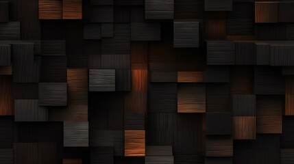 Black abstract seamless pattern with dark brown texture background