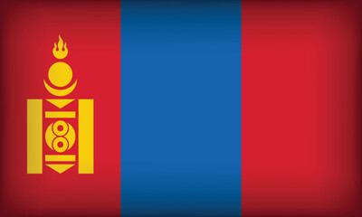 MONGOLIA Flag with Original color