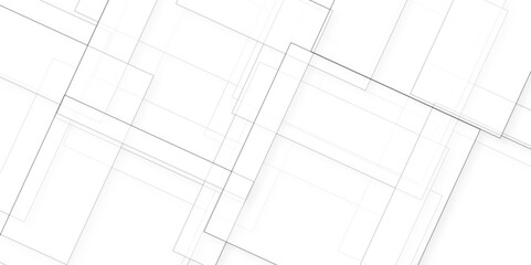 White abstract background template design. Modern Vector white square and triangle line background. Abstract gradient space banner design with Geometric background technology concept.