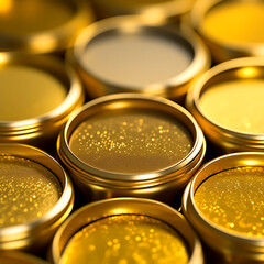 Golden eyeshadow