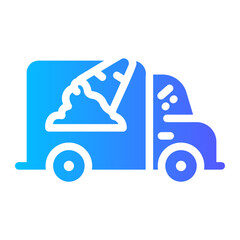 ice cream truck Gradient icon