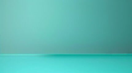 Fototapeta premium Plain cyan background solid color fill smooth surface