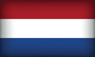 Obraz premium NETHERLANDS Flag with Original color