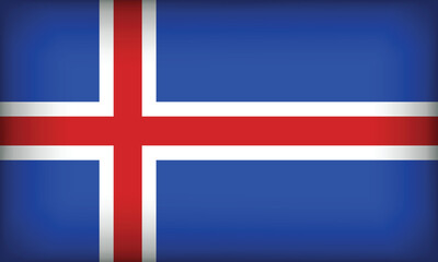 Obraz premium ICELAND Flag with Original color