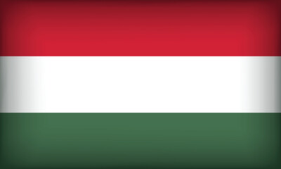 Fototapeta premium HUNGARY Flag with Original color