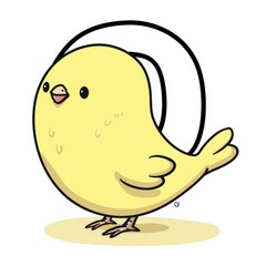 Obraz premium A flashcard with the letter Q is for quail, a vector illustration promoting learning