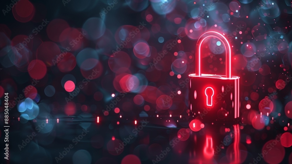Leinwandbilder Online internet authorized access against cyberattacks privacy business data protected by network data protection technology virtual dashboard. Securrity, web security. Network data protection